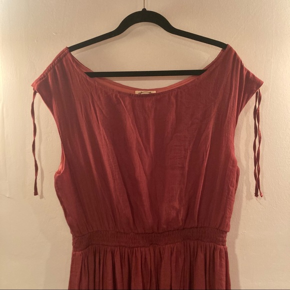 NWT XL mia joy boutique Gia Maxi Dress in Mesa Rose BOHO - Picture 4 of 12